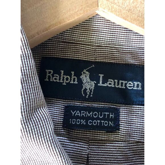 Ralph Lauren Yarmouth button-down shirt SZ 17 1/2 - Picture 9 of 11